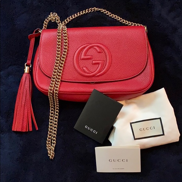 HP!! EUC🔥GUCCI Soho CHAIN Medium Crossbody - Picture 3 of 8